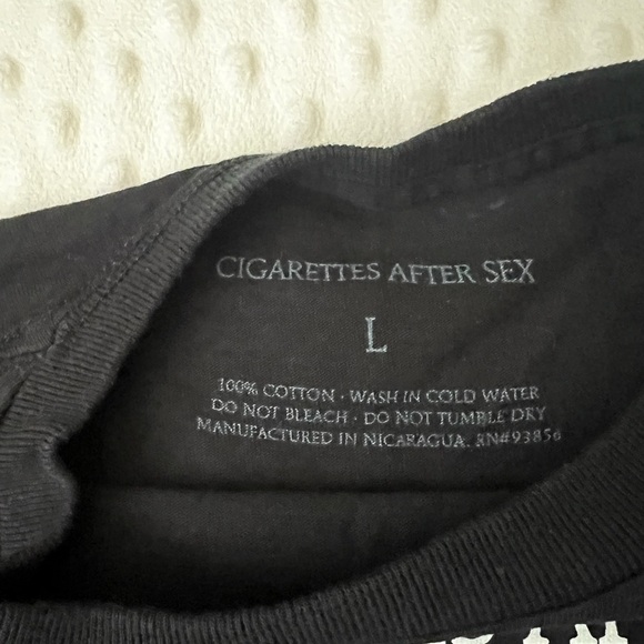 Cigarettes After Sex Black Graphic T-Shirt - Picture 3 of 3
